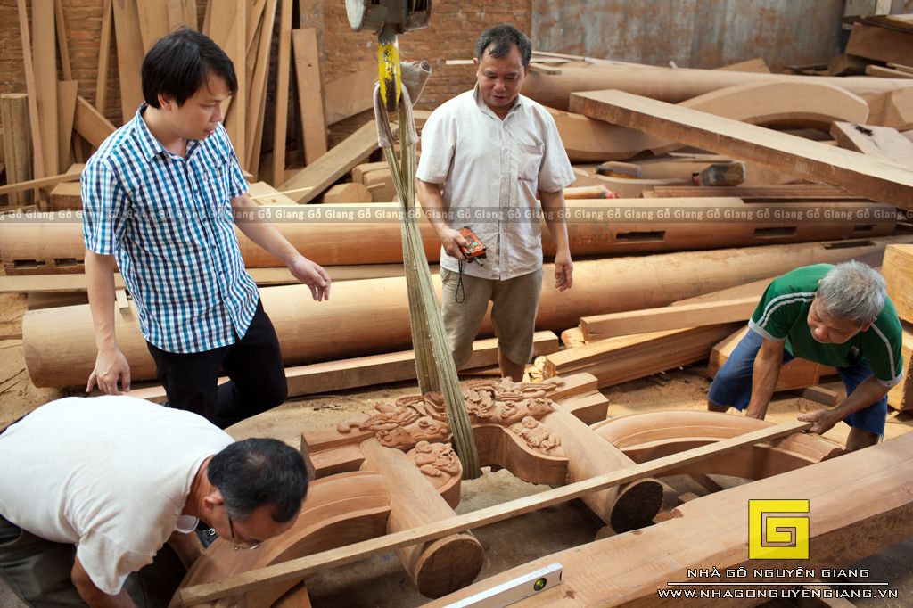 image Nhà gỗ 5 gian - Nhà gỗ tinh xảo bậc nhất TPHCM