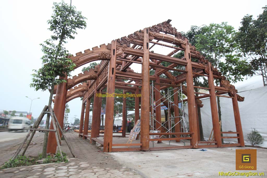 image Nhà gỗ Chàng Sơn với tuần lễ trưng bày sản phẩm làng nghề mộc cổ truyền Chàng Sơn