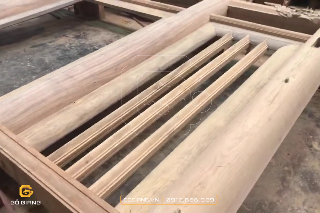 image Kết cấu một bộ vì nhà gỗ kẻ truyền