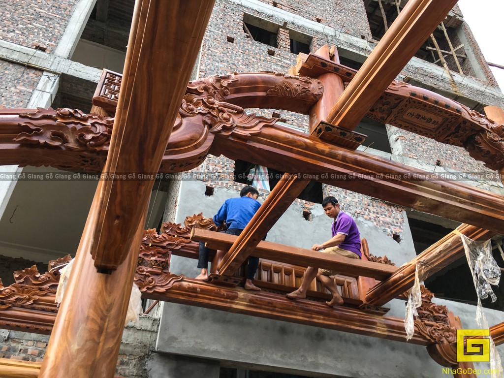 image Thiết kế Nhà Gỗ 3 Gian : Nhà quê lên phố ( Nhà Gỗ 3 gian , Hoàng Mai, Hà Nội )