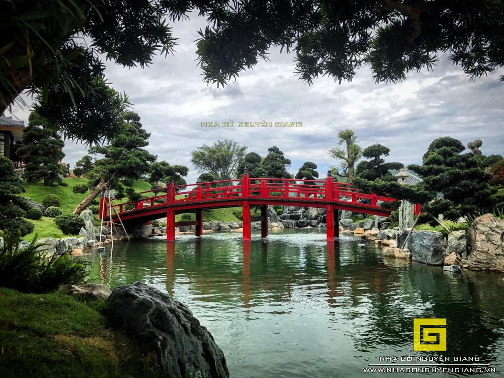 Kiến trúc gỗ Nhật bản thực hiện bởi Gỗ Giang – tại Vườn Nhật Bản Nha Trang – Vinpearl Land