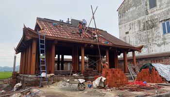 [Video] Quá trình thi công ngôi nhà thờ họ Dư, Quế Võ, Bắc Ninh