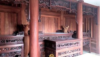 Công trình Phòng Thờ Trong Không Gian Nhà Phố | Quảng Ninh | Lim Lào + Châu Phi