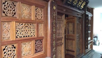 PHÒNG THỜ ĐẸP MỘC CỔ TRUYỀN TRONG NHÀ PHỐ | GỖ LIM LÀO |  GIẢNG VÕ, HN