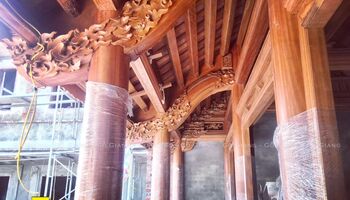 NHÀ GỖ 3 GIAN ( CỠ NHỎ ) | GỖ LIM CHÂU PHI | Ý YÊN, NAM ĐỊNH.