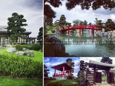 KIẾN TRÚC GỖ VƯỜN NHẬT BẢN VINPEARL LAND NHA TRANG