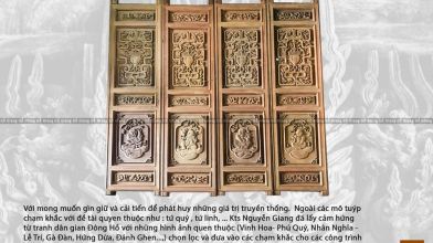 Hoa Văn Nhà Gỗ Của Gỗ Giang Gây Tiếng Vang Lớn Tại Triển Lãm Mỹ Thuật Ứng Dụng