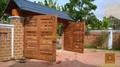 Thiết Kế Cửa Chính Nhà Gỗ Sang Trọng - Đẹp mắt