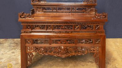 Án gian thờ đẹp cho công trình nhà gỗ tại Bắc Ninh