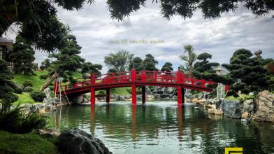 Kiến trúc gỗ Nhật bản thực hiện bởi Gỗ Giang – tại Vườn Nhật Bản Nha Trang – Vinpearl Land