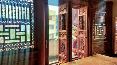 Công trình Phòng Thờ Trong Không Gian Nhà Phố | Quảng Ninh | Lim Lào + Châu Phi