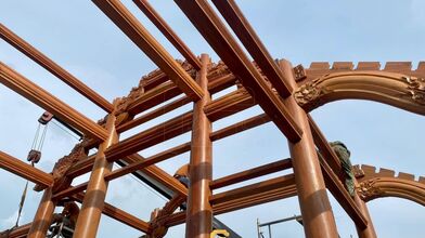 Dựng nhà gỗ kẻ truyền