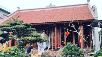 Mẫu nhà 3 gian xưa - Công trình kiến trúc cố truyền độc đáo