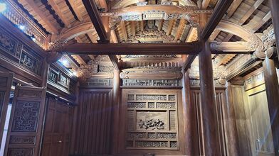 Tinh hoa kiến trúc gỗ truyền thống từ Gỗ Giang - Công trình nhà thờ gia tiên họ Hồ